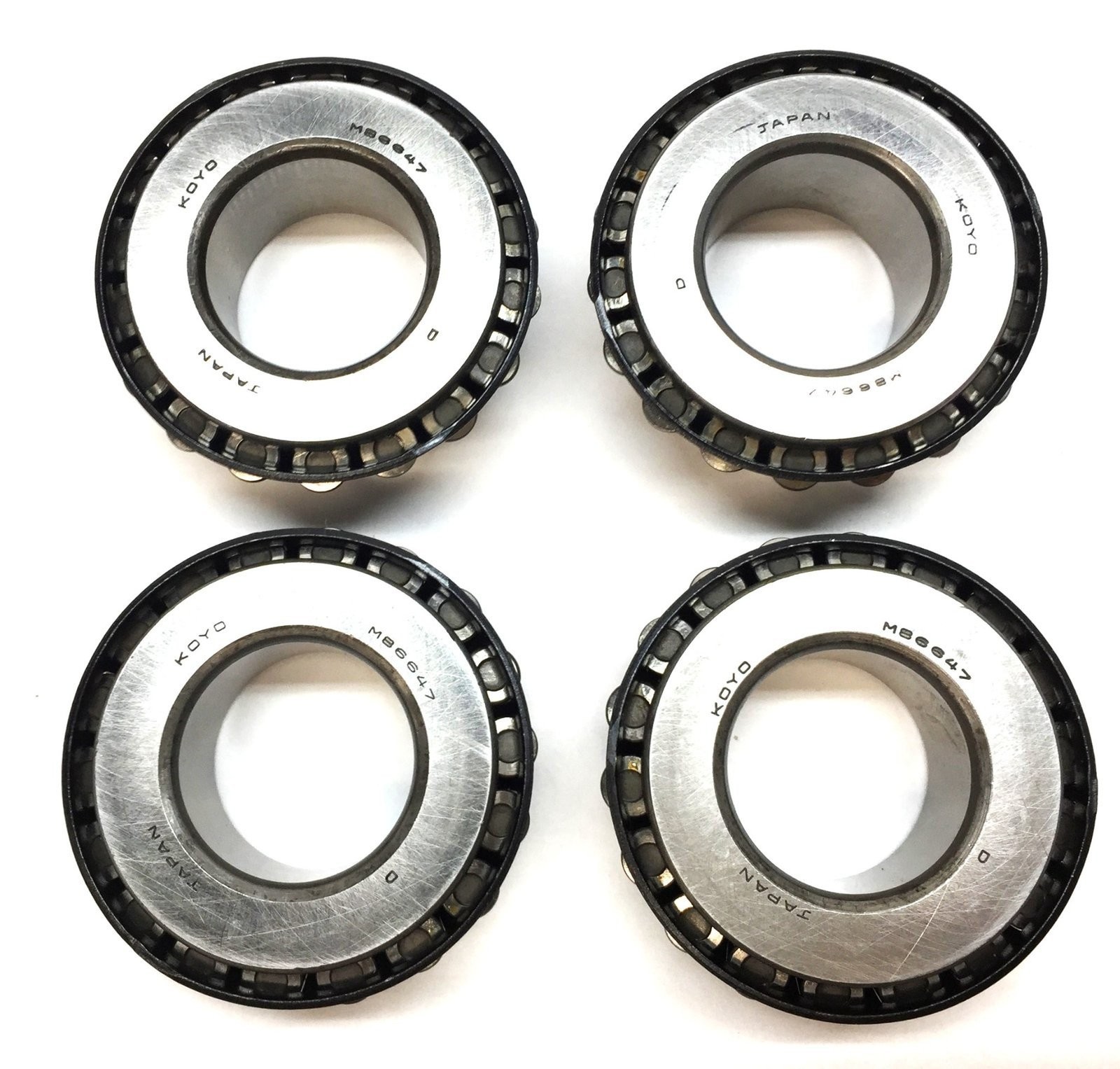 Koyo Tapered Roller Bearing Cone M86647 [Lot of 4] NOS