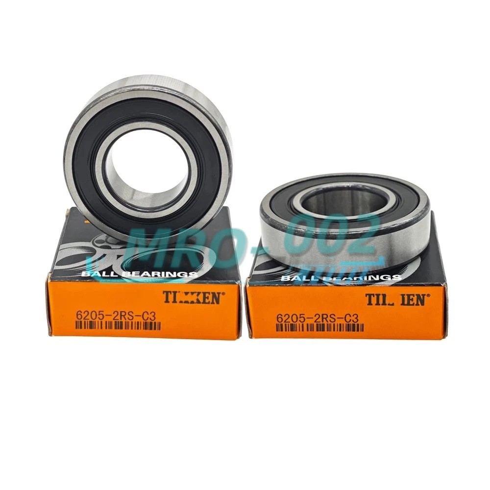 2PC NEW TIMKEN 6205-2RS 25X52X15MM Double Rubber Seal Bearings One year warranty