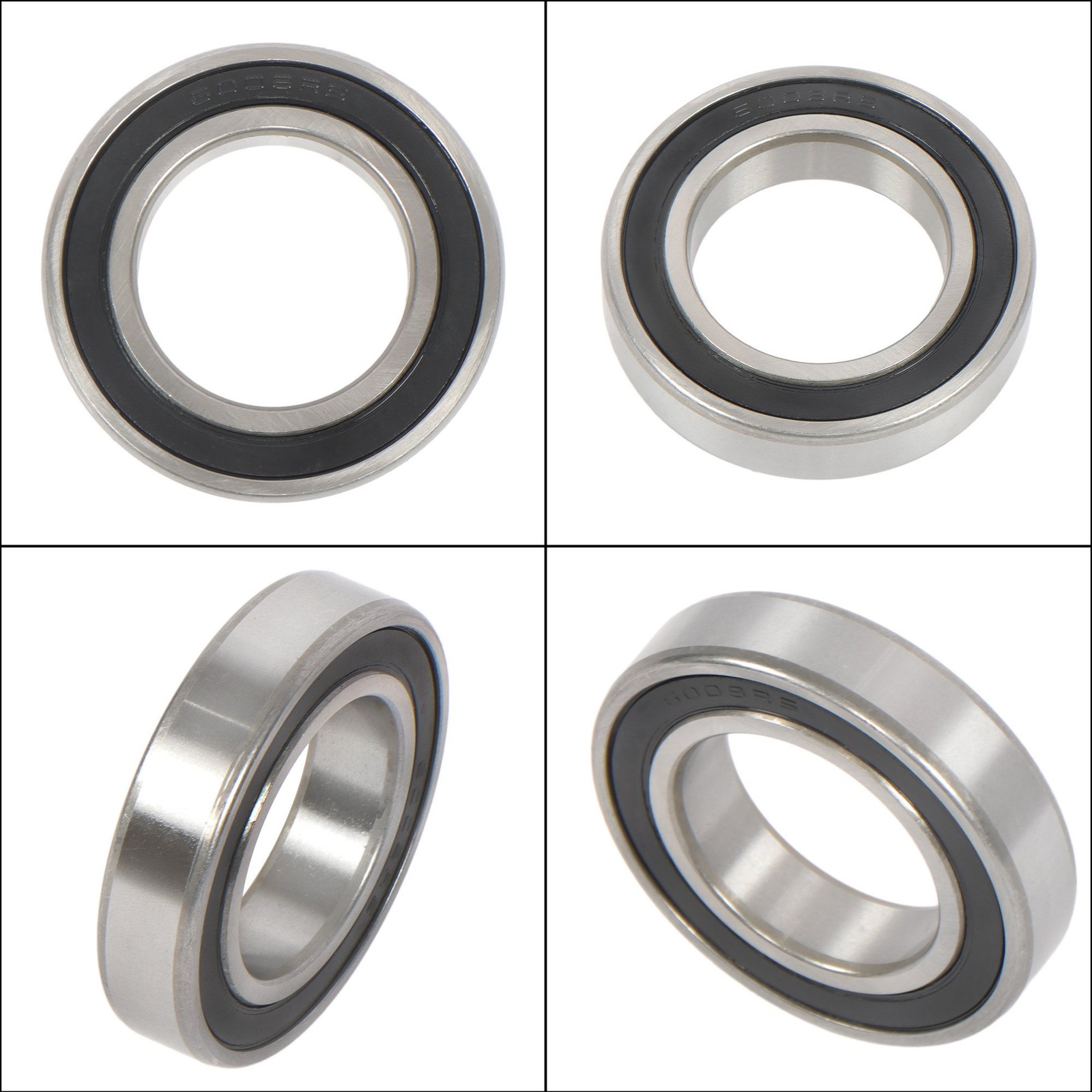 10pcs 6008-2RS Ball Bearings 40x68x15mm Double Rubber Sealed