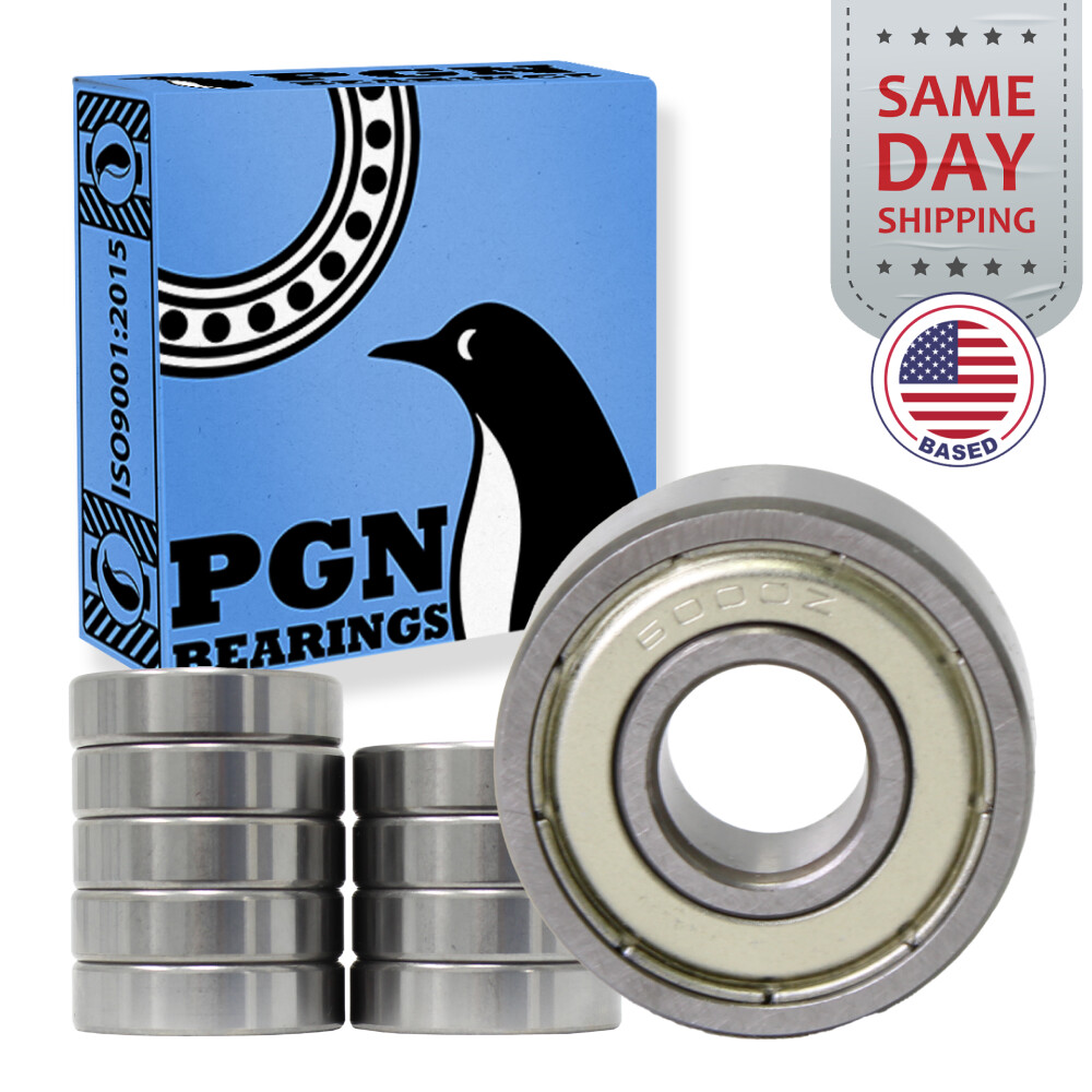 (10) 6000-ZZ Premium Metal Shield Ball Bearing C3 EMQ, 10x26x8, 6000 ZZ 6000z