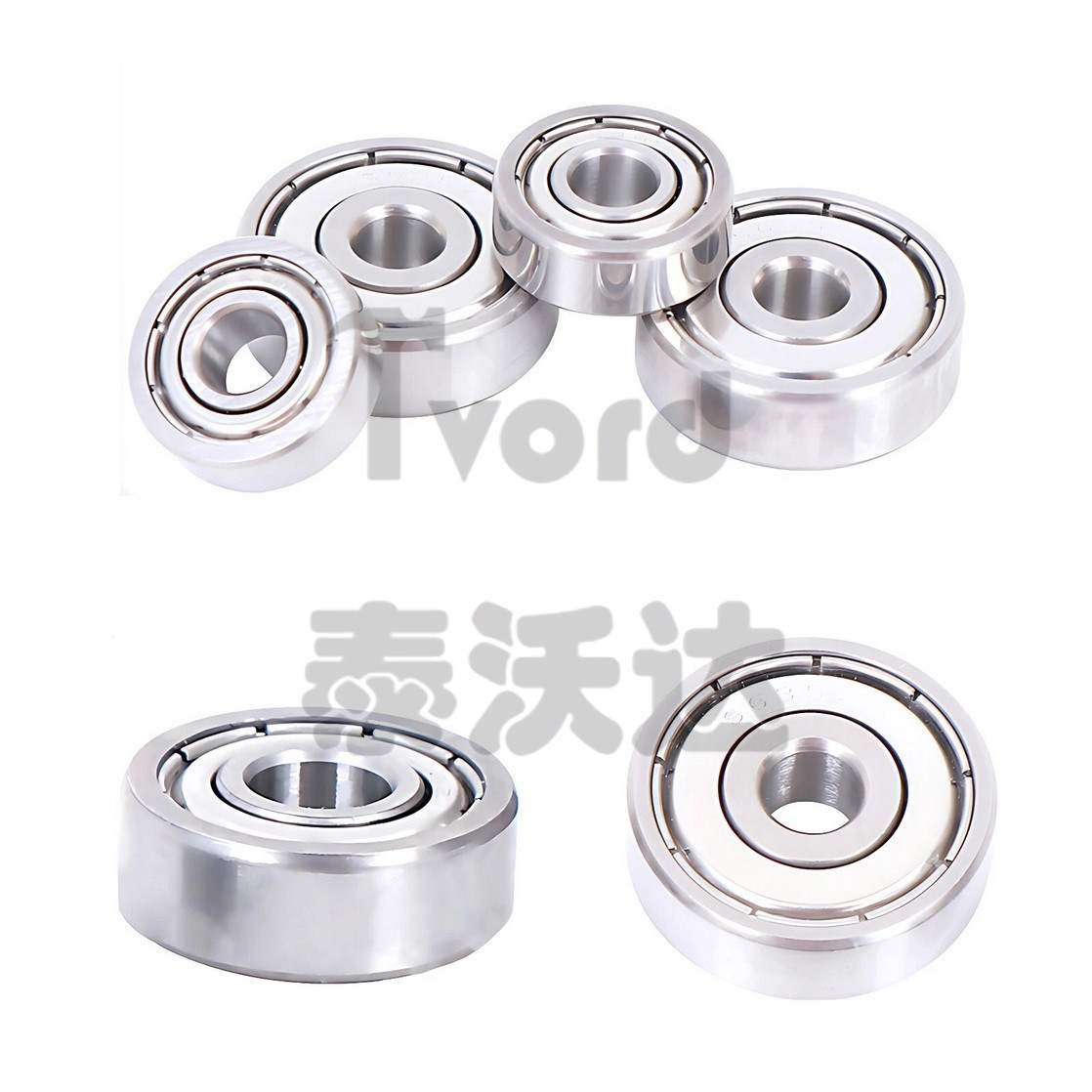 Stainless Steel Deep Groove Ball Bearings Miniature Shielded Bearing ID 2mm-55mm