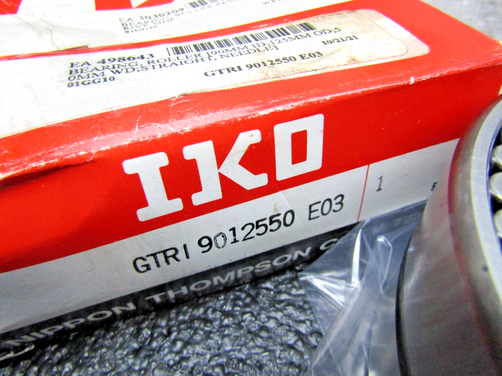 IKO GTRI 9012550 90mm X 125 mm X 50mm Needle Roller Bearing