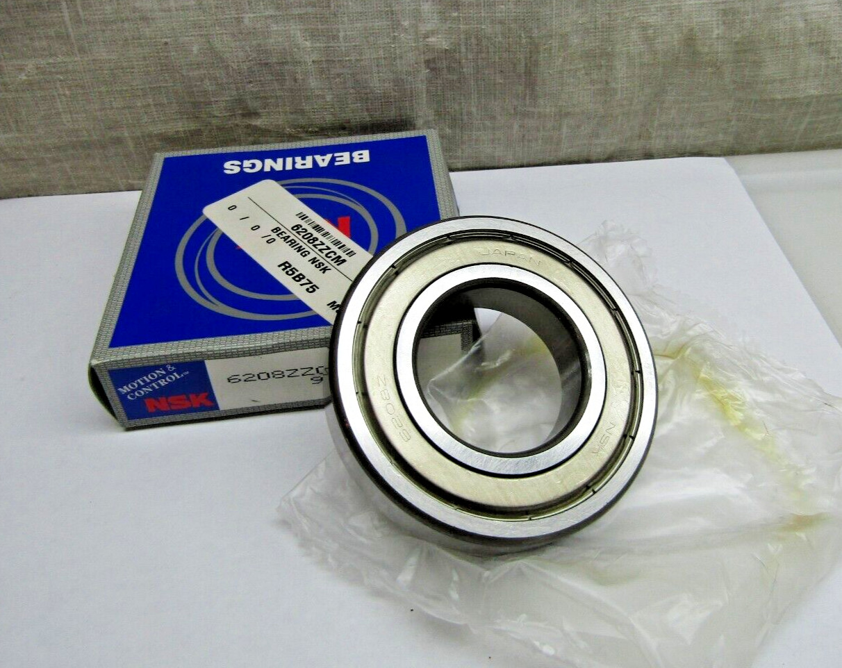 NSK 6208-ZZ 40mm X 80mm X 18mm Shielded Bearing