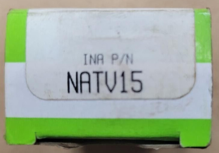 NEW INA SCHAEFFLER MODEL NATV15 SEALED CROWNED YOKE ROLLER BEARING