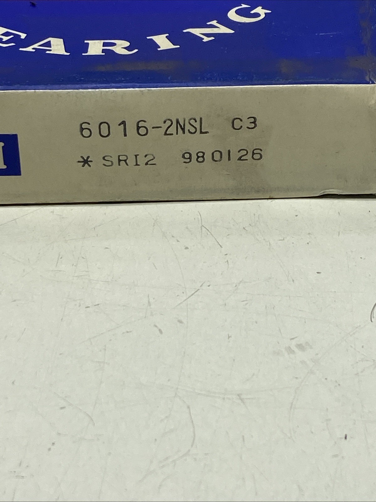 Nachi 6016-2NSL Ball Bearing 80mm Ball 125mm OD 22mm Wide