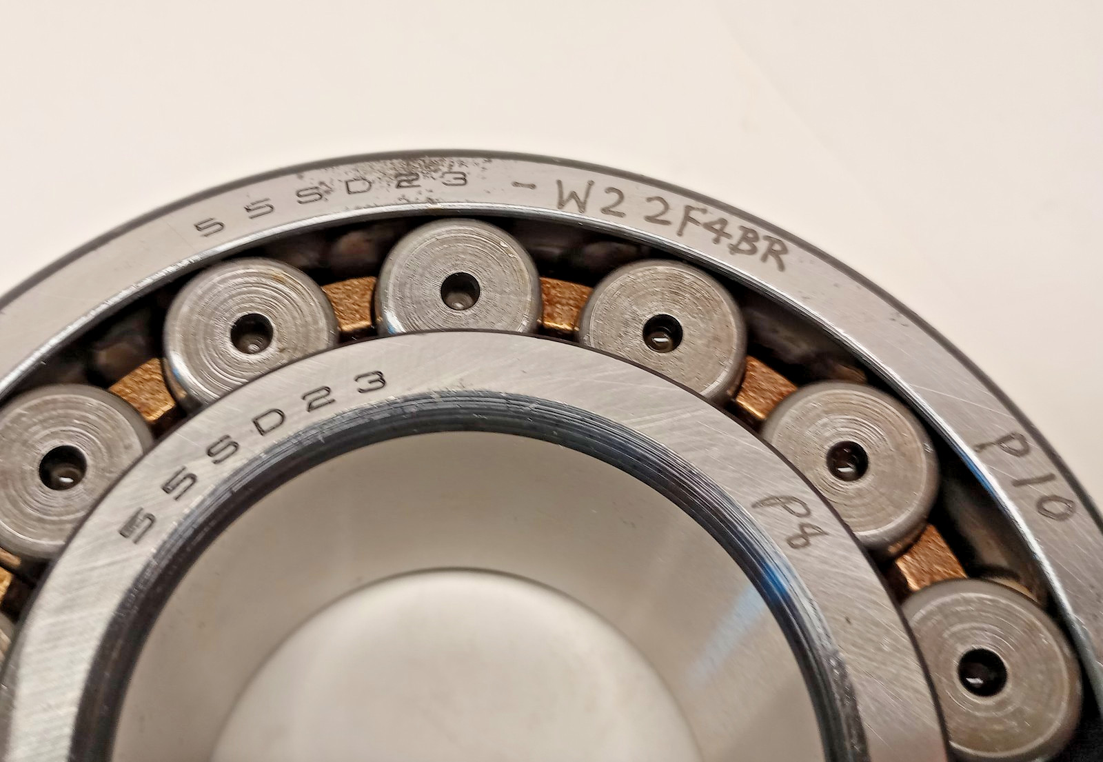 Torrington 55SD23-W22F4BR Spherical Bearing Brass USA 55x120x43mm 22311W22F4BR
