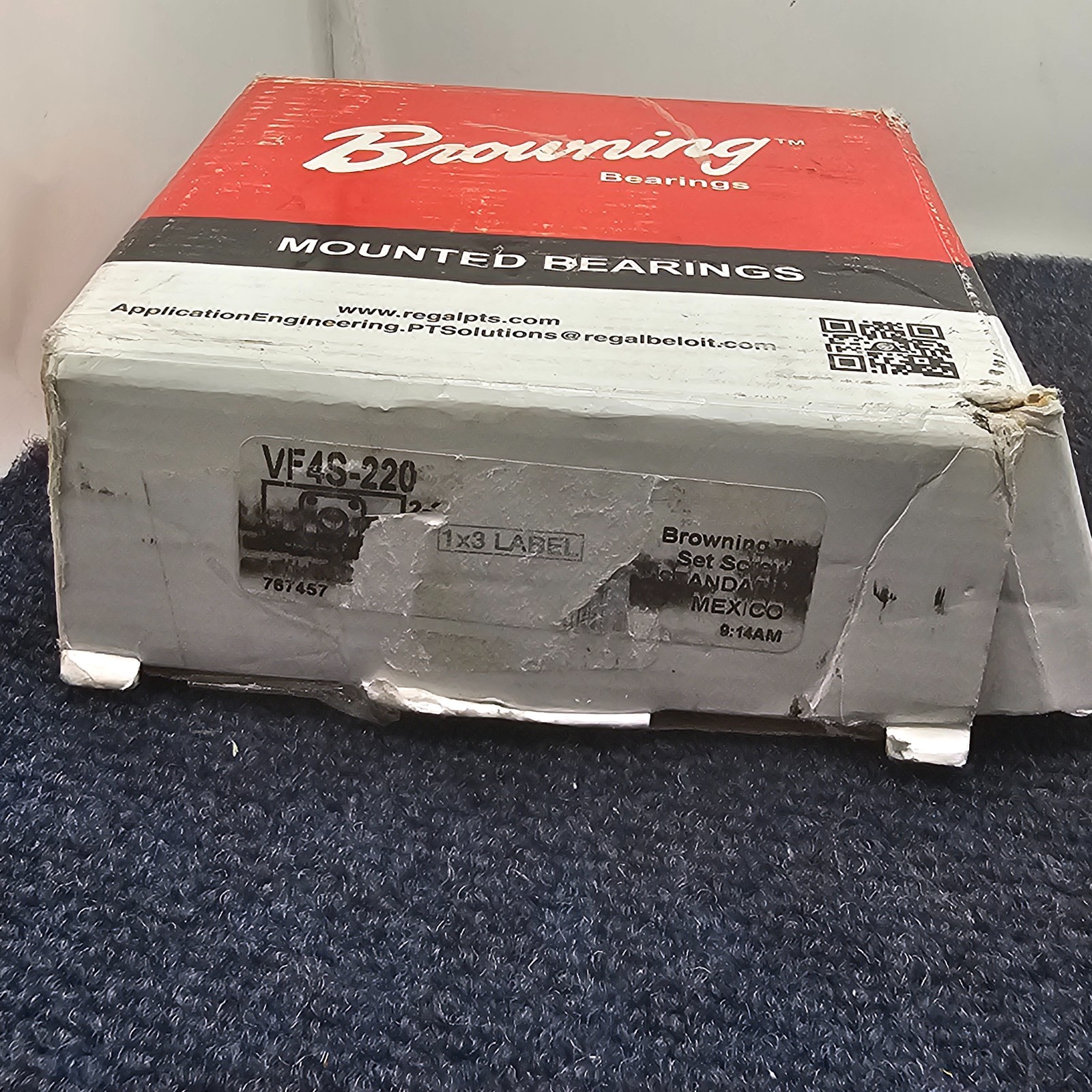 BROWNING VF4S-220: Four-Bolt Flange Ball Bearing Unit – 1-1/4 in Bore