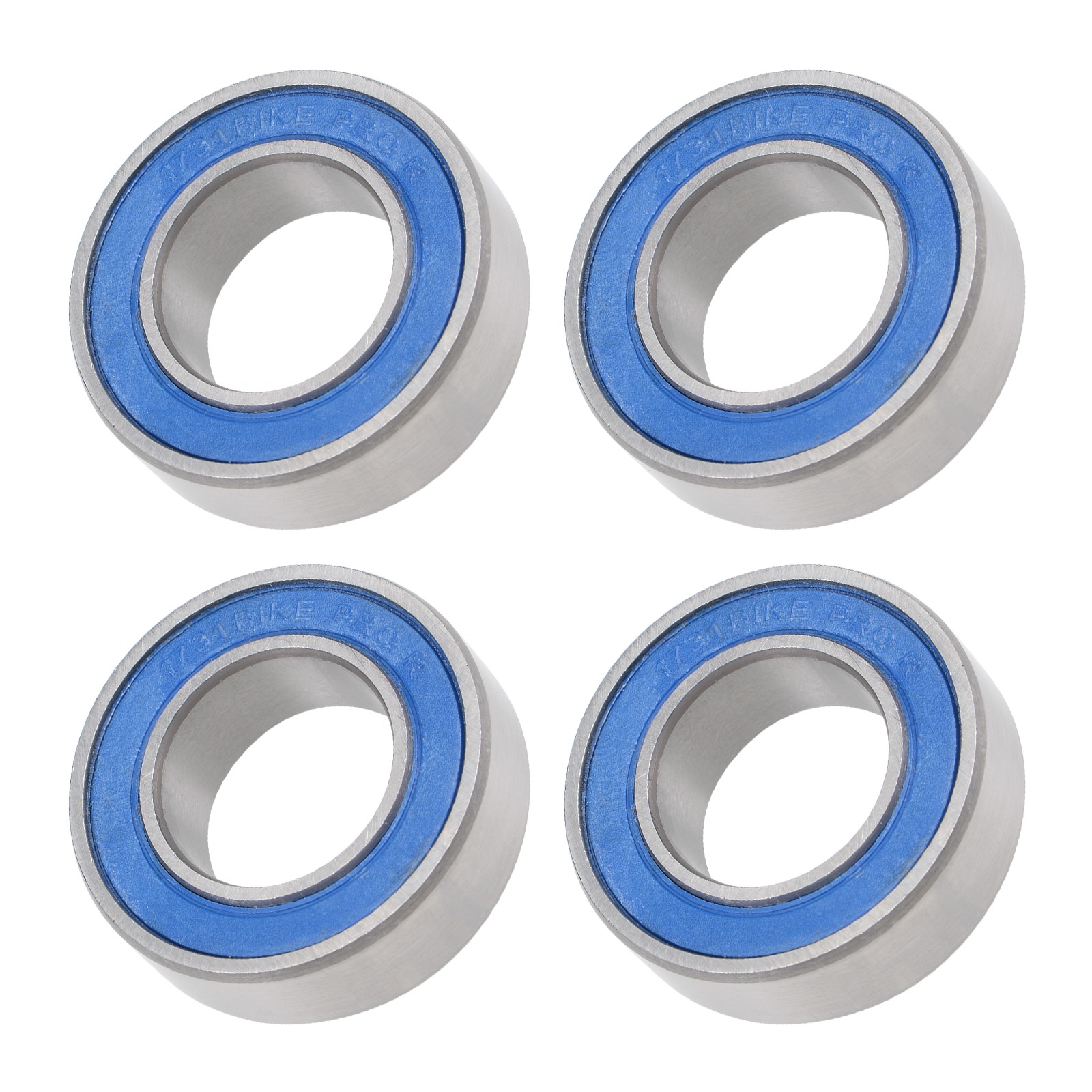 Deep Groove Ball Bearing 173110-2RS 17x31x10mm 4Pcs Chromium Steel Double Sealed