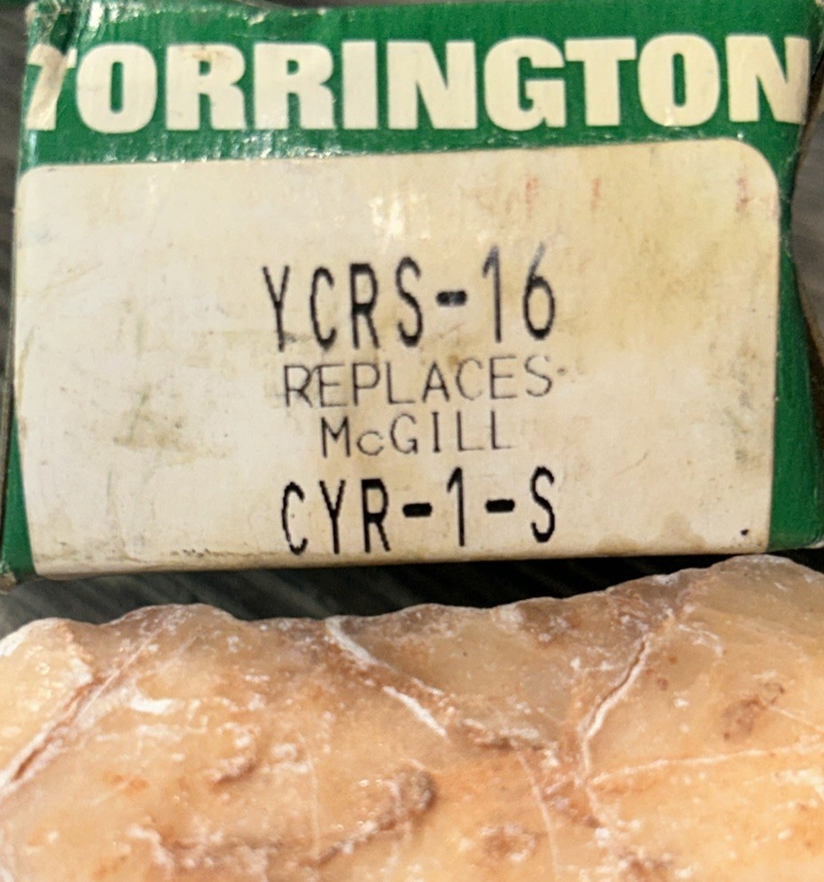 Vintage Torrington YCRS-16 Roller Bearings USA CYR-1-Replaces McGill CYR-1-S .