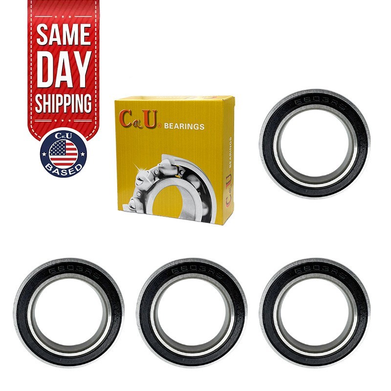 4Pcs CKU 6803-2RS 17x26x5mm Ultra Thin Dustproof Mini Sealed Ball Bearing