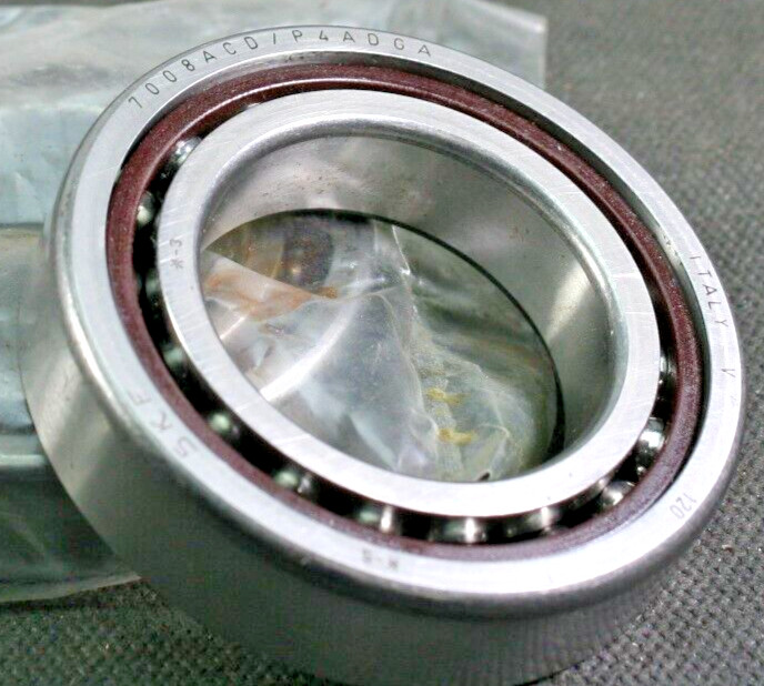 Two (2) SKF 7008 ACD P4A DGA Angular Contact Super Precision Bearing 40MM ID