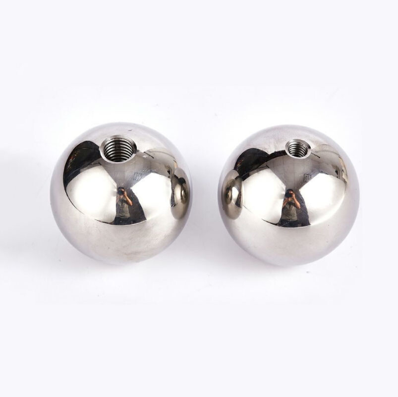 304 Stainless Steel Ball Half Hole M5 Thread Steel Ball Outer Diameter: 8mm-60mm