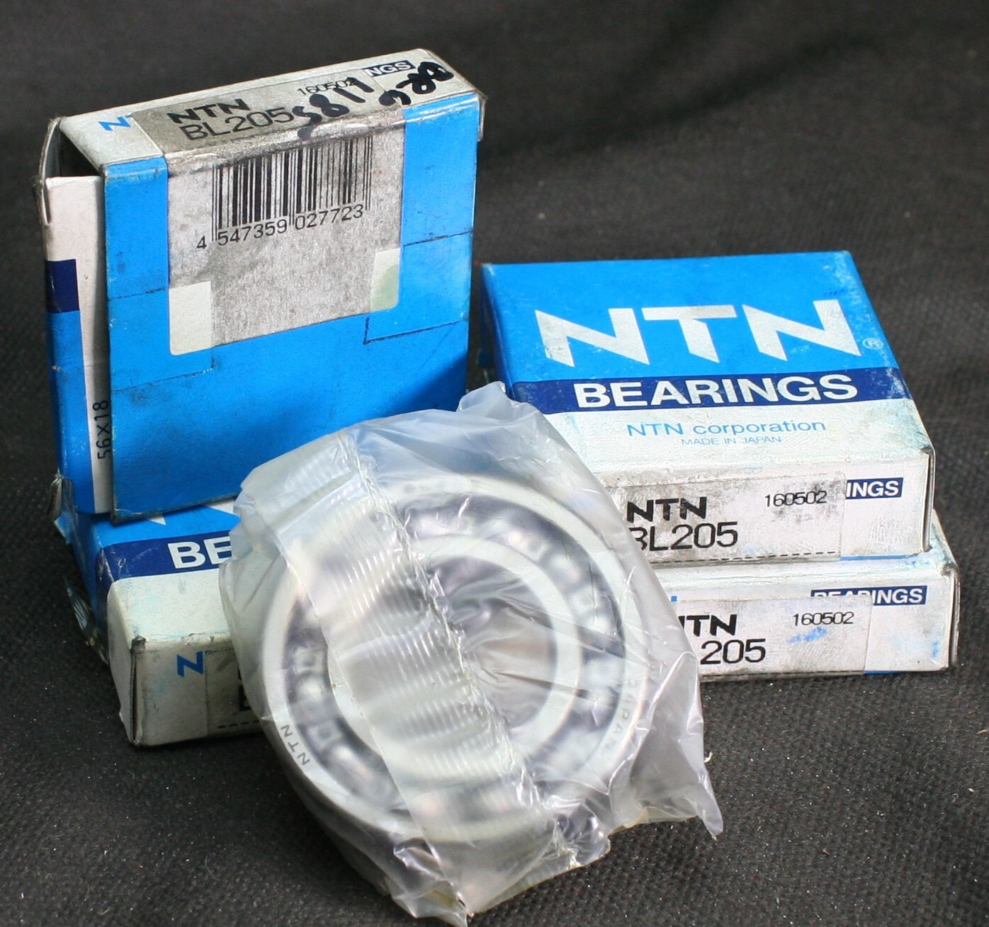 Four (4) NTN BL205 Deep Groove Bearings 25MM ID Japan NEW