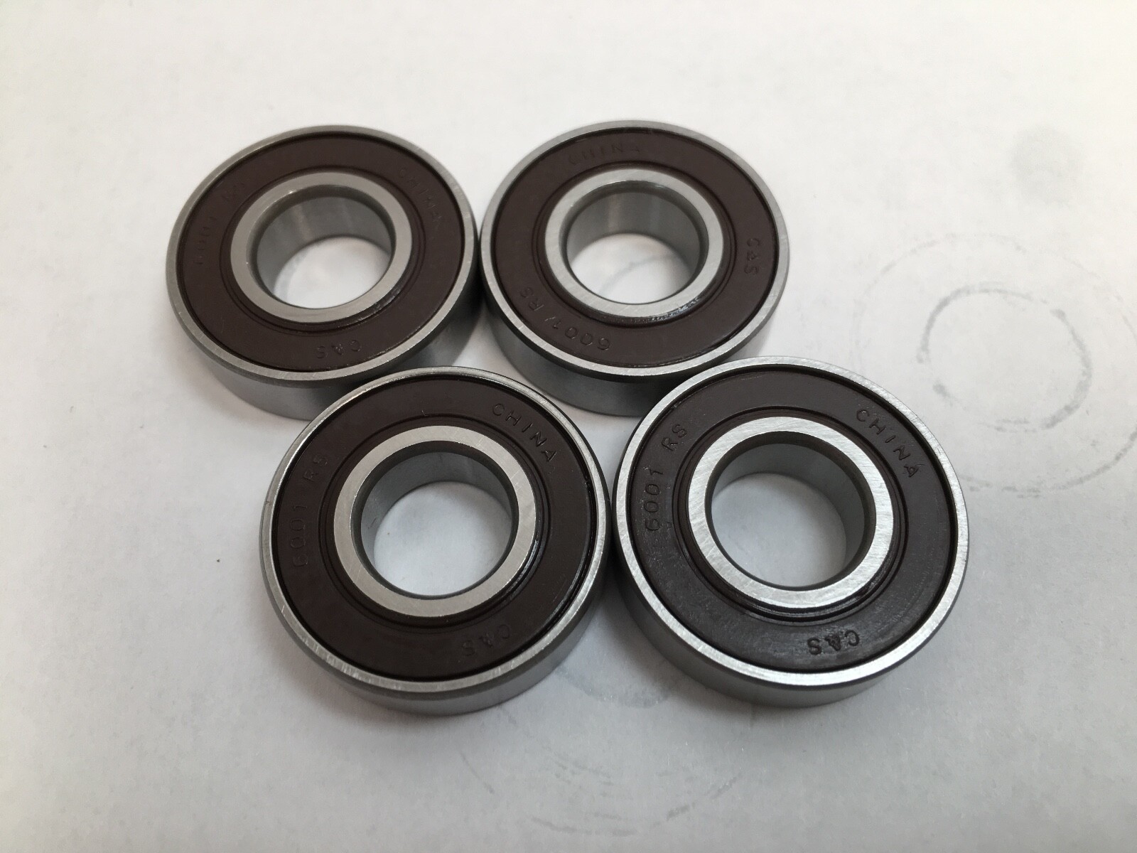 4 pcs 60012RS Bearing Rubber Seals 12x28x8 mm 6001 2RS RS 6001RS