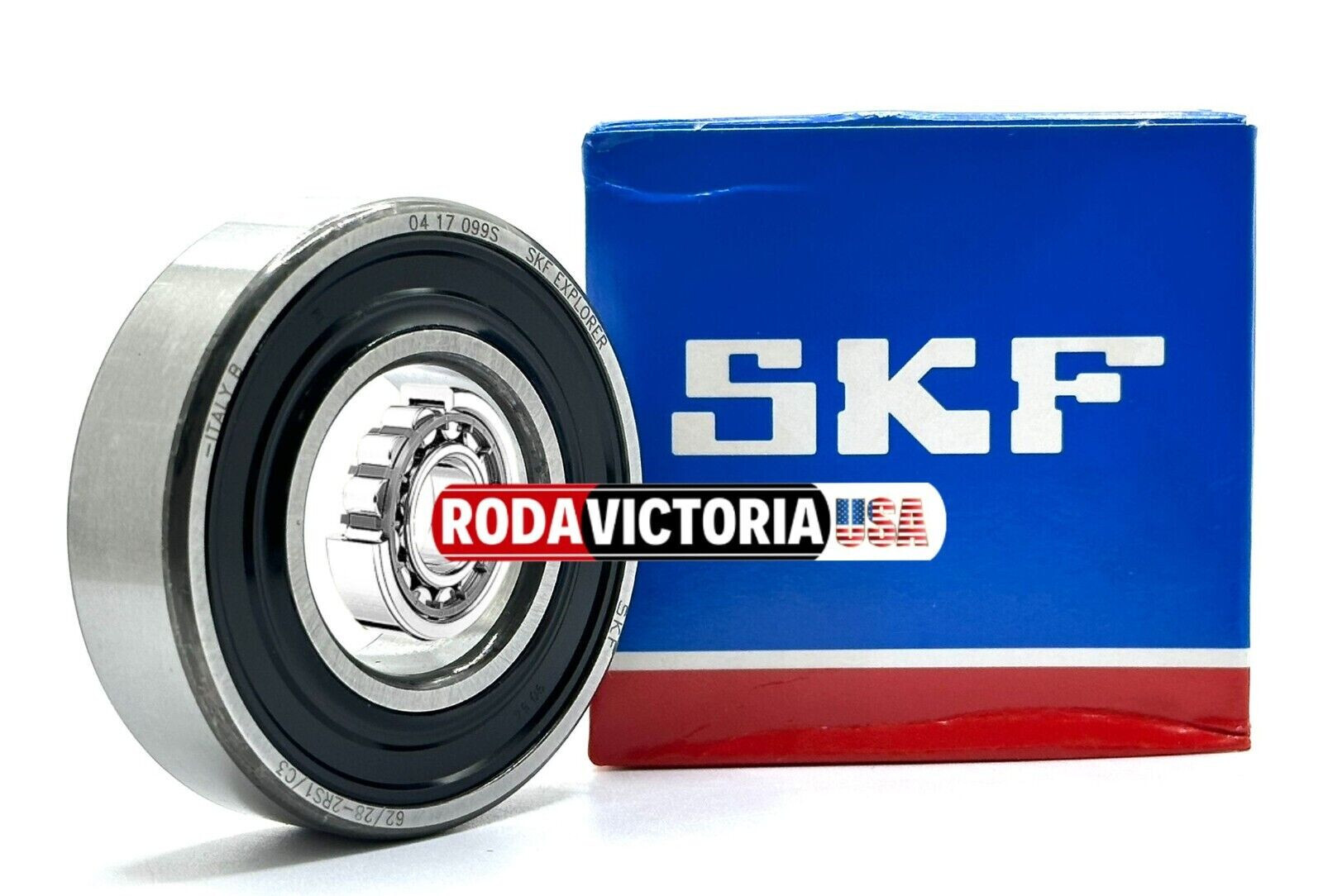 SKF 62/28 2RS1 DEEP GROOVE BALL BEARING, RUBBER SEALED 28x58x16 mm