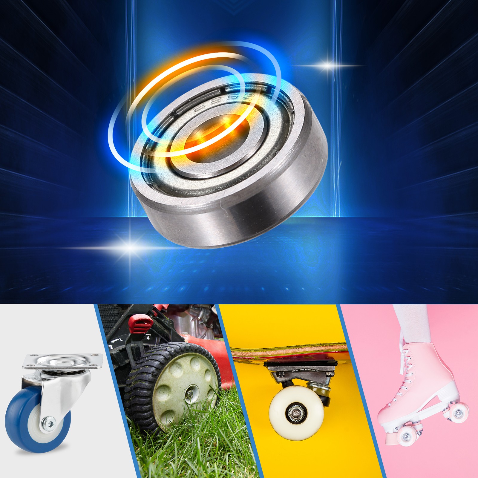 5 Pcs 625ZZ 5x16x5mm Double Metal Shield Single Row Deep Groove Ball Bearings