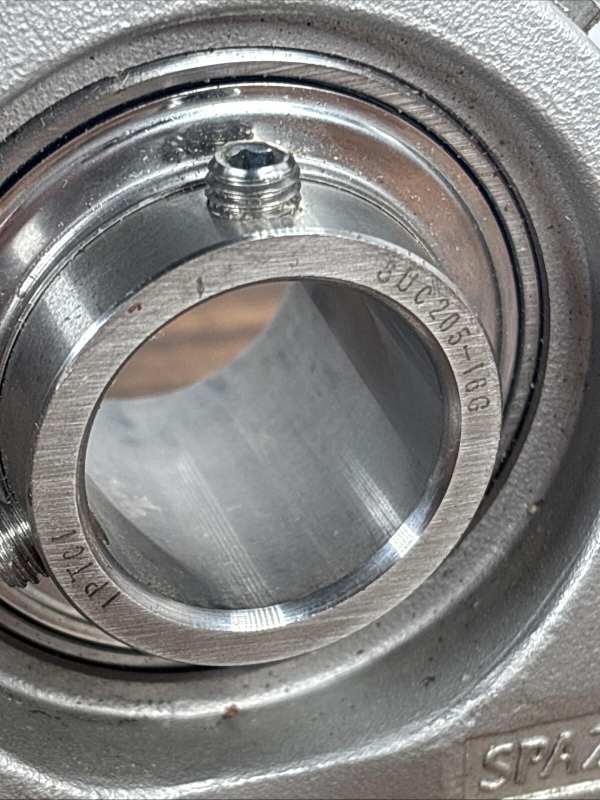 IPTCI SUC205-16G Tapped Base Bearing 1” Bore Housing SPA205 Stainless Steel