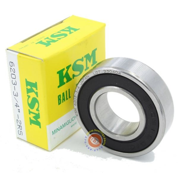 3/4 bore 6203-2RS-3/4 odd Ball Bearing 6203-2RS-12 – KSM Japan