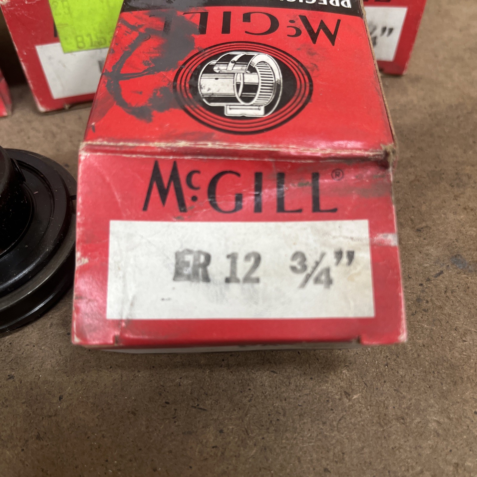 Lot Of 6, McGill ER-12 BEARINGS 3/4″ BORE NEW Old Stock