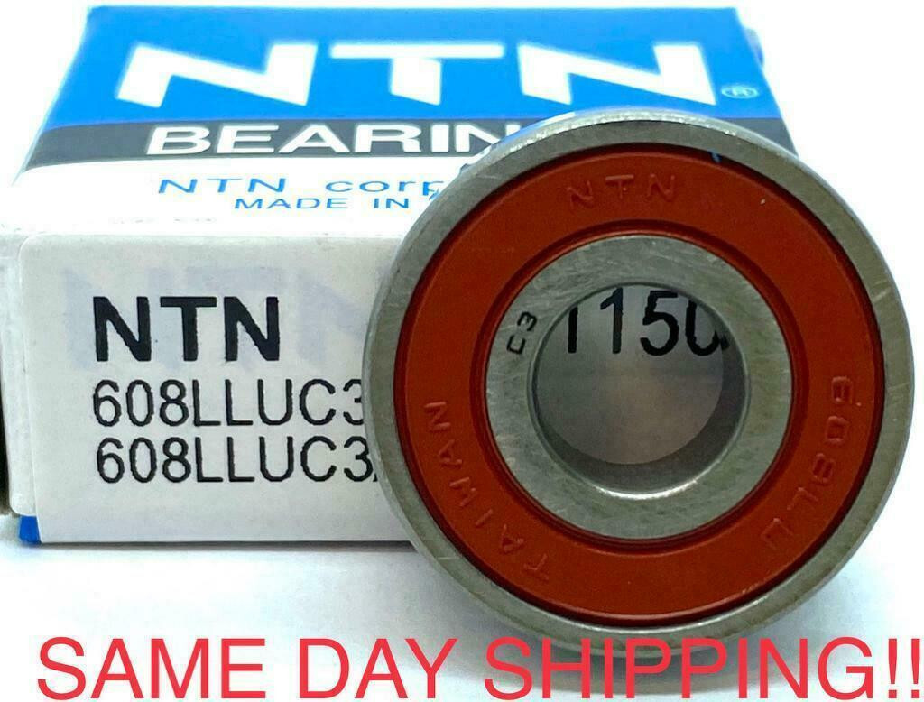 NTN 608 LLU C3-5K DEEP GROOVE BALL BEARING, RUBBER SEALED 8x22x7 mm