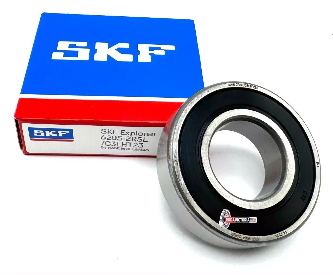SKF 6205 2RSL C3 LHT23 Deep Groove Ball Bearing, Rubber Sealed 25x52x15 mm