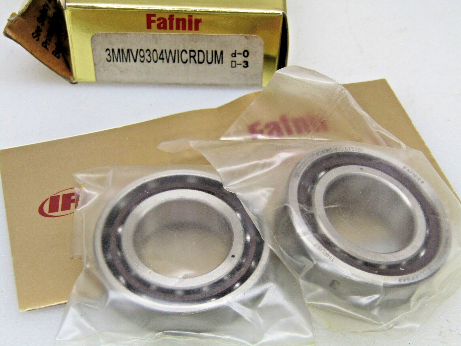 Fafnir 3MM9304WI CR DUM Super Precision 2-Bearing Set