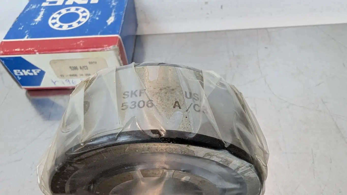 SKF 5306 A/C3 Double Row Angular Contact Bearing 30mm 72mm 1.1875″ 30