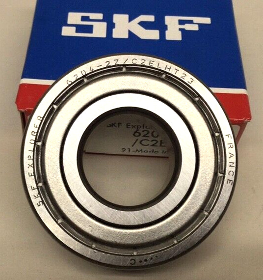 SKF 6204-2Z/C2ELHT23 Ball Bearing 20mm ID 47mm OD 14mm Width Double Shielded