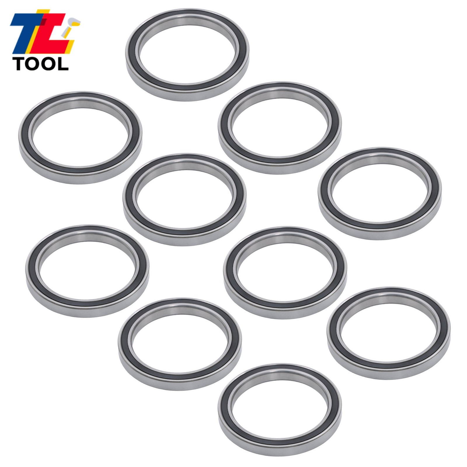 10pcs 6810-2RS 50x65x7mm Bearings Double Sealed Pre-Lubricated