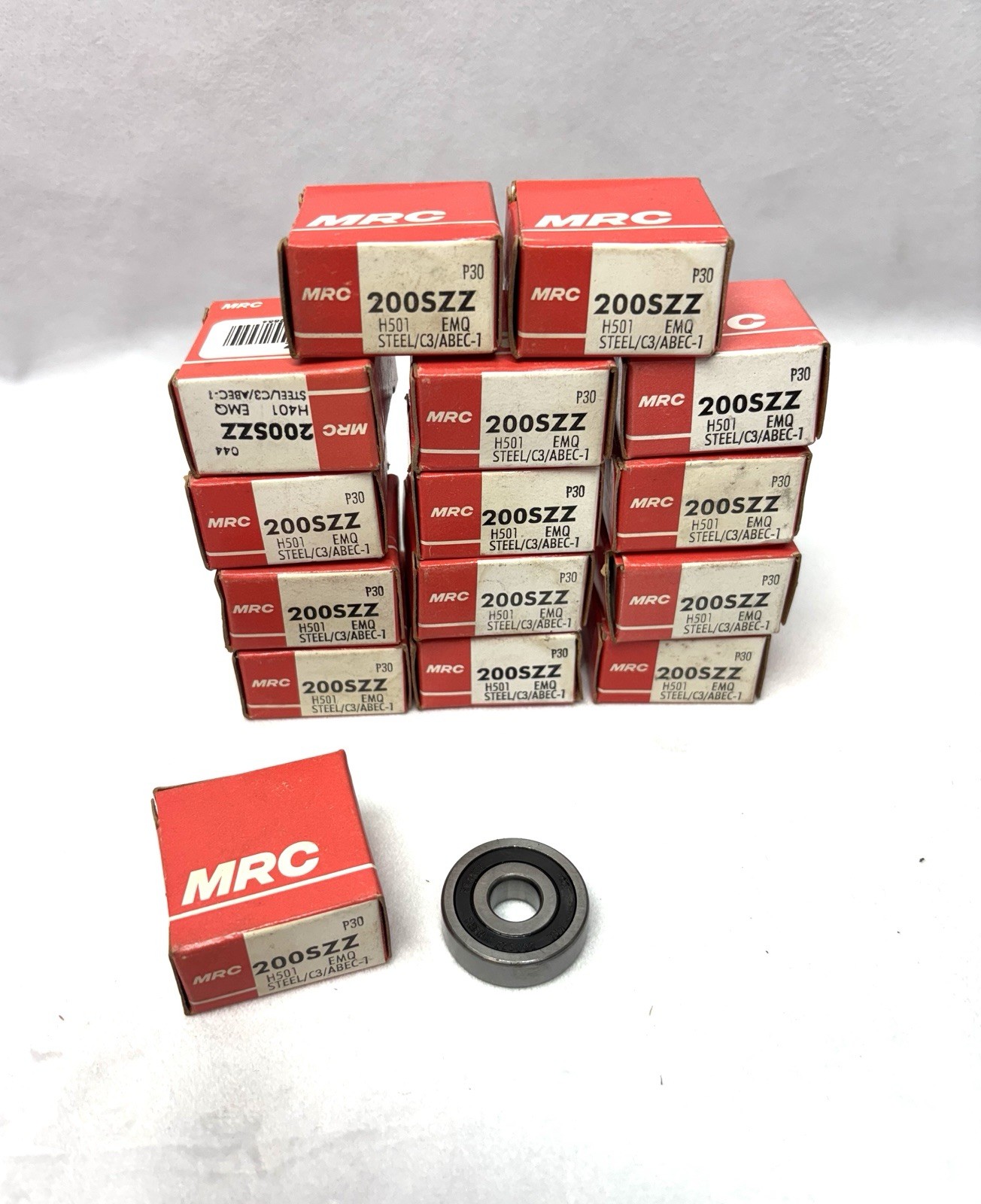 MRC 200SZZ Ball Bearings Double Sealed 10mm x 30mm x 9mm, Lot of 15