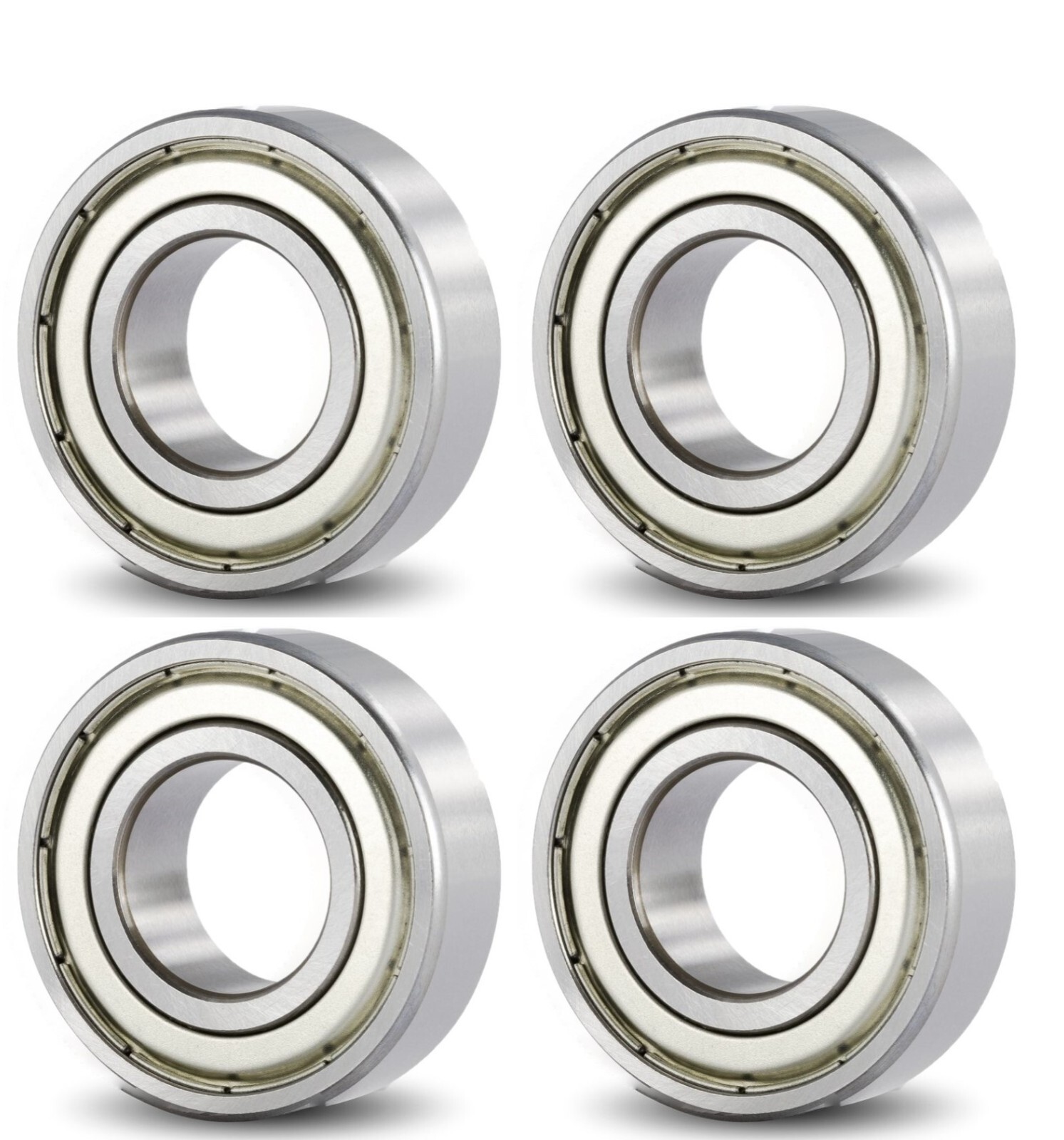 4-Pack 6201-ZZ C3 Premium Ball Bearing ABEC3 Metal Shields 12mmX32mmX10mm