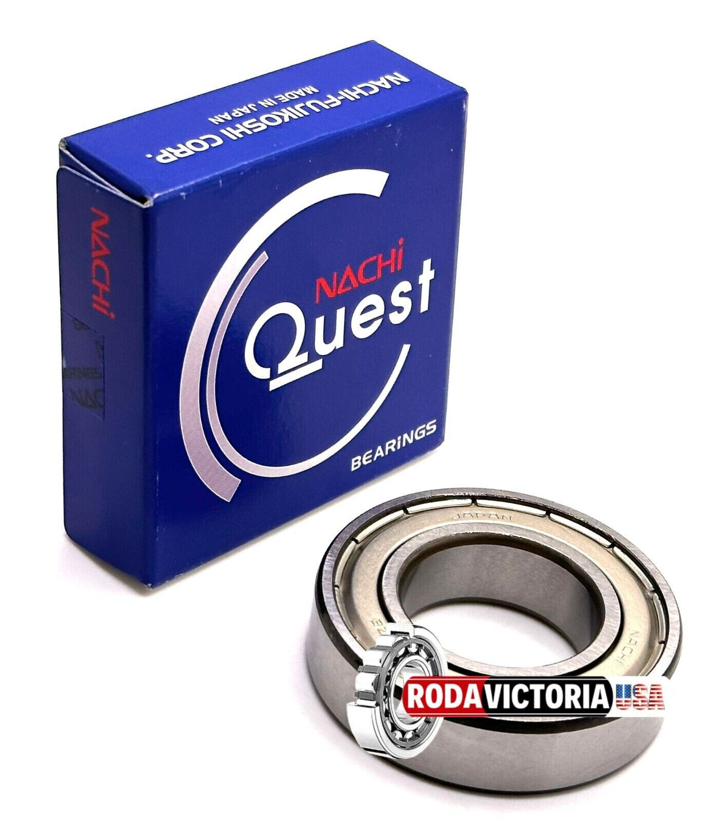 NACHI 6005 ZZ Deep Groove Ball Bearings, Metal Shielded 25x47x12 mm