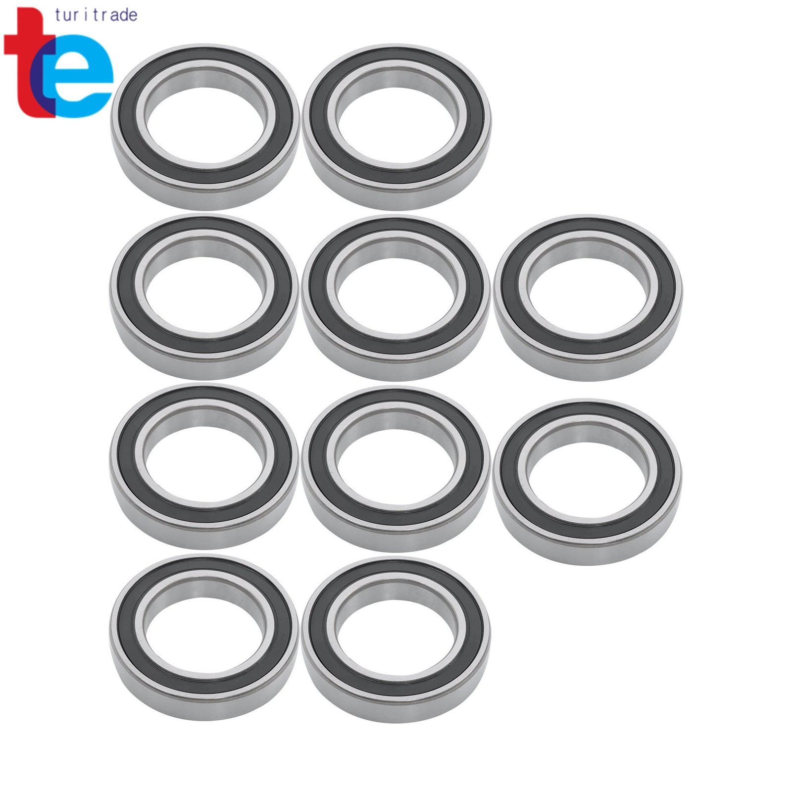 10pcs 6010-2RS Sealed Ball Bearings 50mm x80mm x16mm Double Sealed