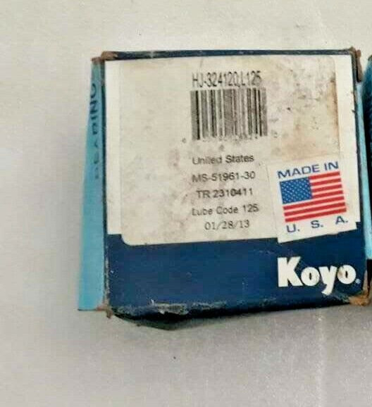 HJ 324120 L 125 Needle Roller Bearing MS 51961-30 TR 2310411 NEW KOYO USA