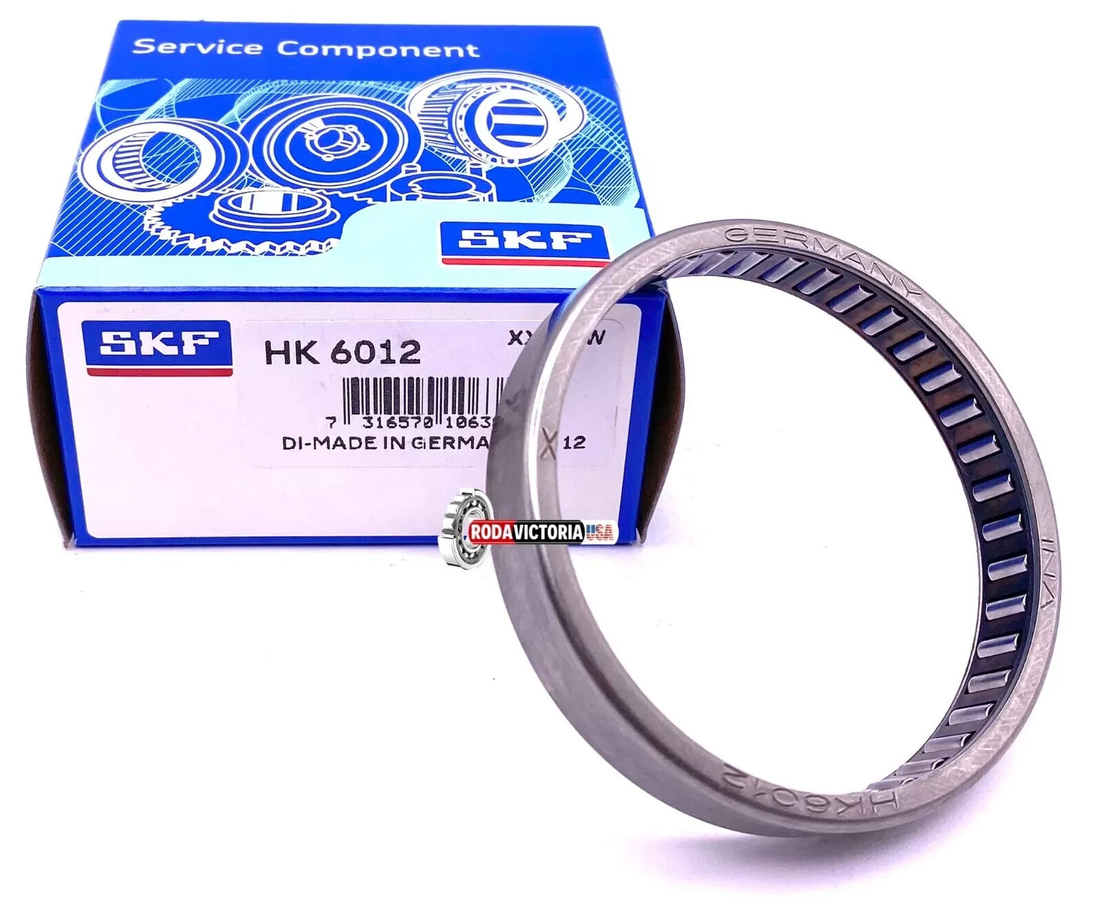 SKF Germany HK6012 Drawn Cup Needle Roller Bearing 60x68x12 mm