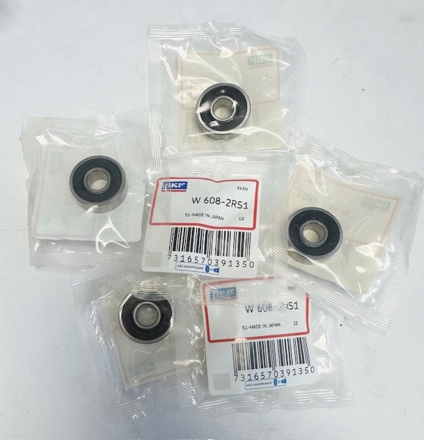 Lot of 6 SKF W608-2RS1 Stainless Steel Deep Groove Ball Bearings