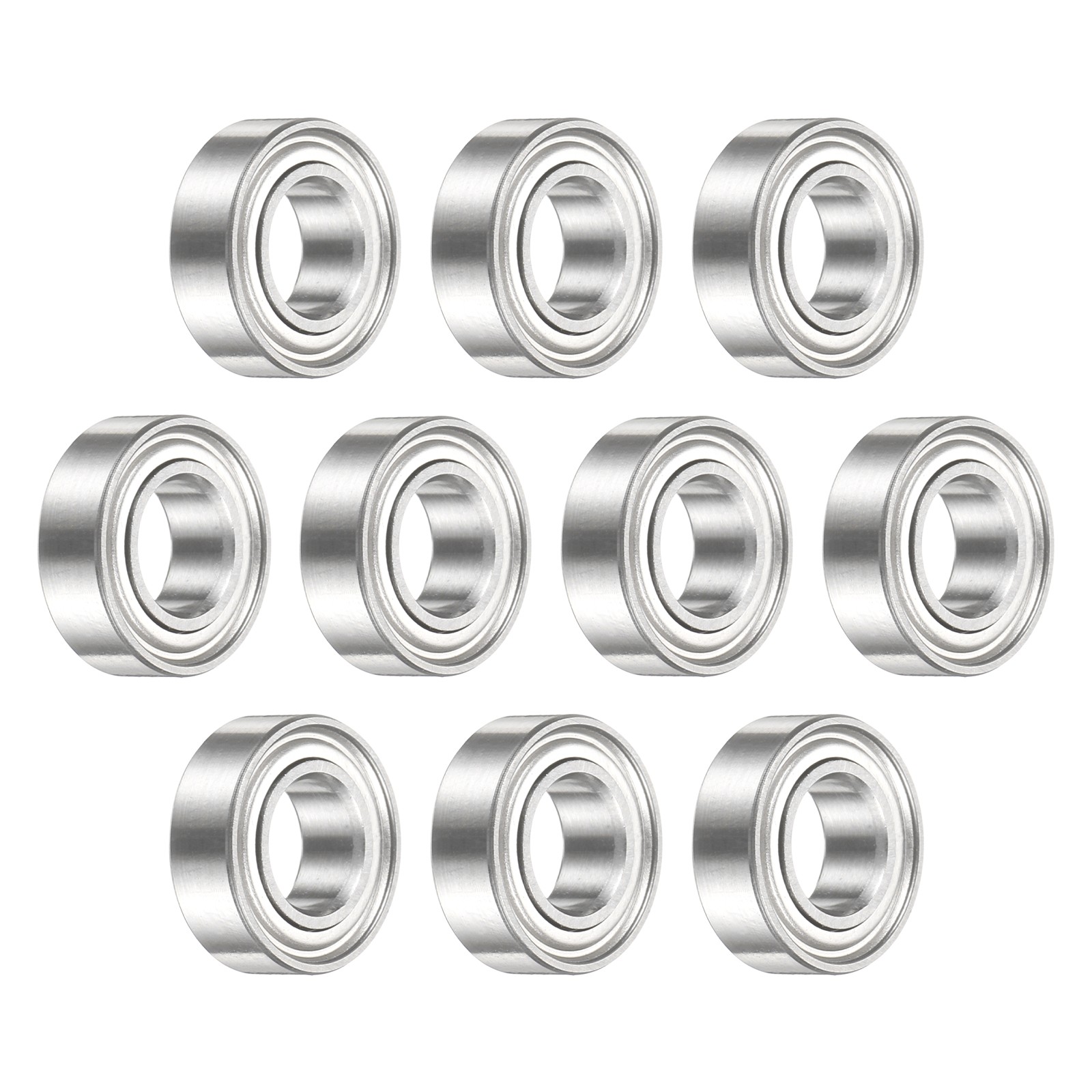 10Pcs MR126ZZ Deep Groove Bearing, 6x12x4mm Metal Double Sealed Bearing