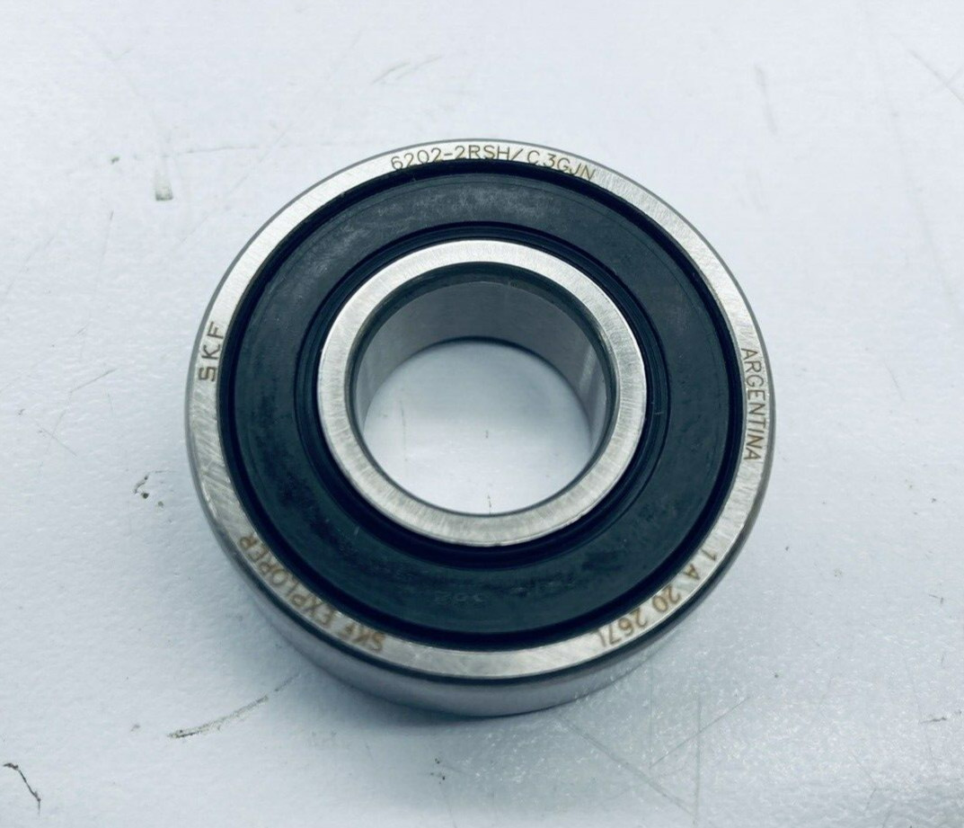 LOT OF 2 SKF 6202 2RSJEM DEEP GROOVE BALL BEARING DOUBLE SEALED 15mm-ID 35mm-OD