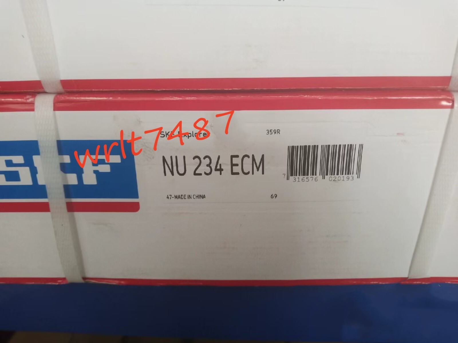 1PC SKF NU 234 ECM single row cylindrical roller bearing #