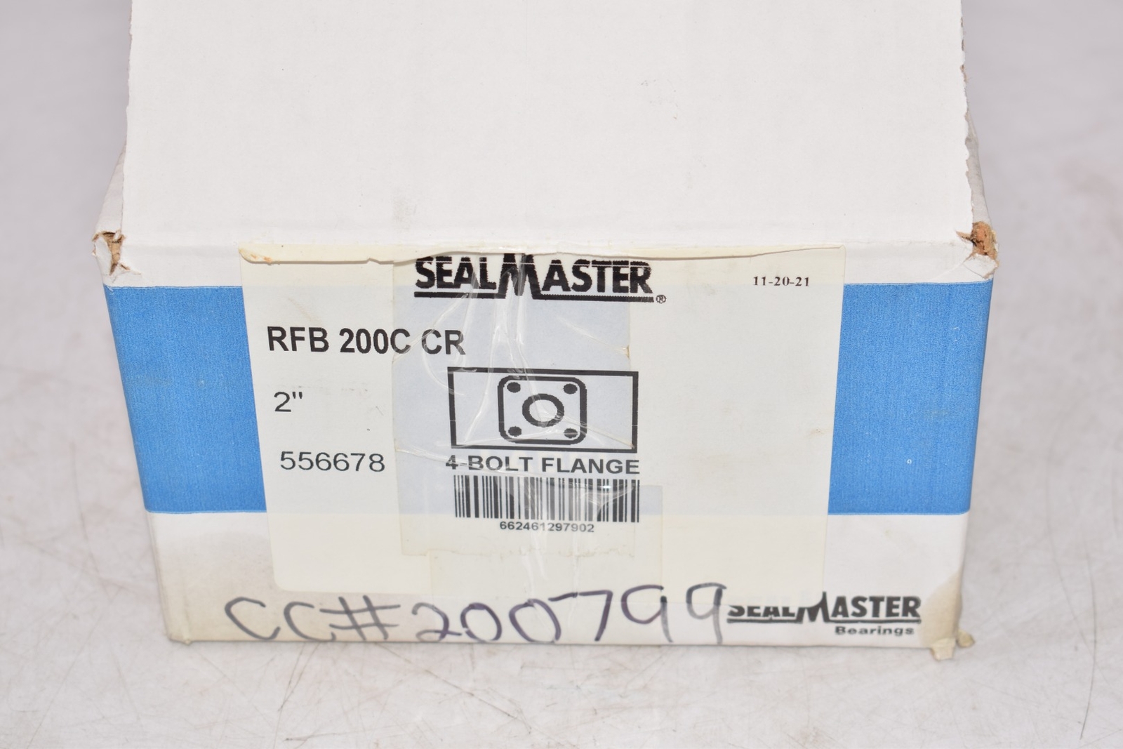 NEW SEALMASTER RFB 200C CR Flange-Mount Roller Bearing Unit Tapered Roller Brg.,