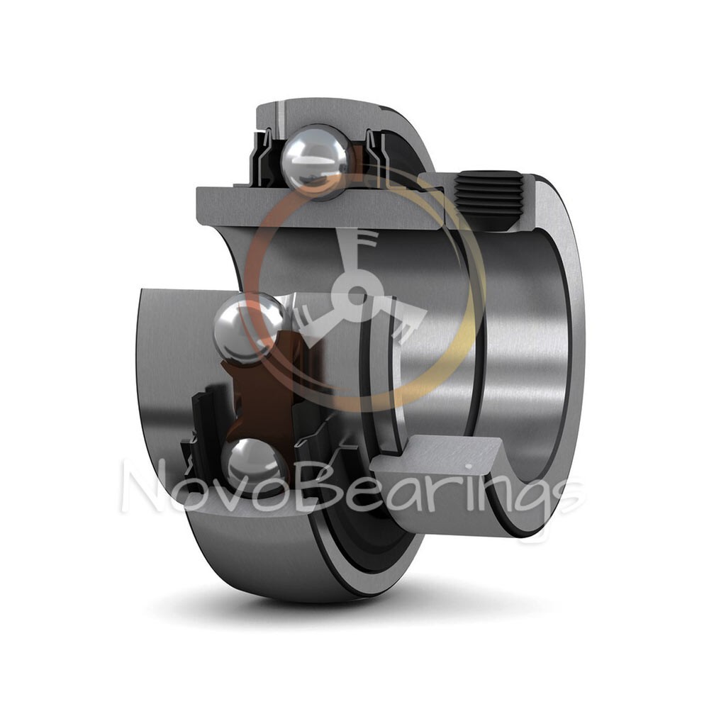 EX207-22G2 Single Row Insert Ball Bearing 34,925x72x20 mm. by SNR brand