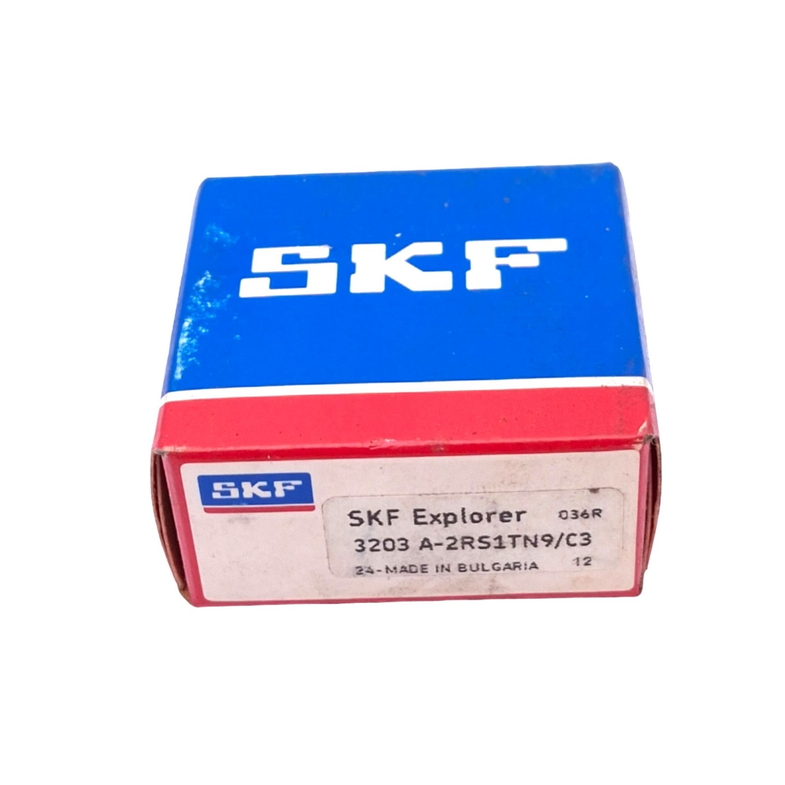 SKF 3203 A-2RS1TN9/C3 Angular Contact Ball Bearing, 40mm OD, 17mm Bore, 12000rpm