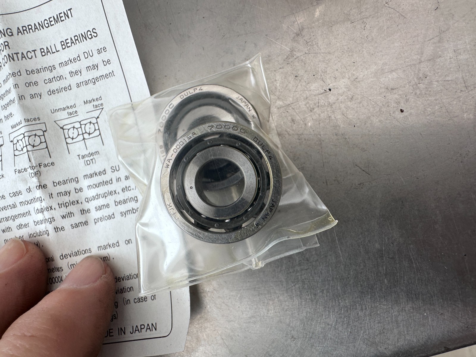 IJK 7000 CTYN DULP4 Bearing (Lot of 4)
