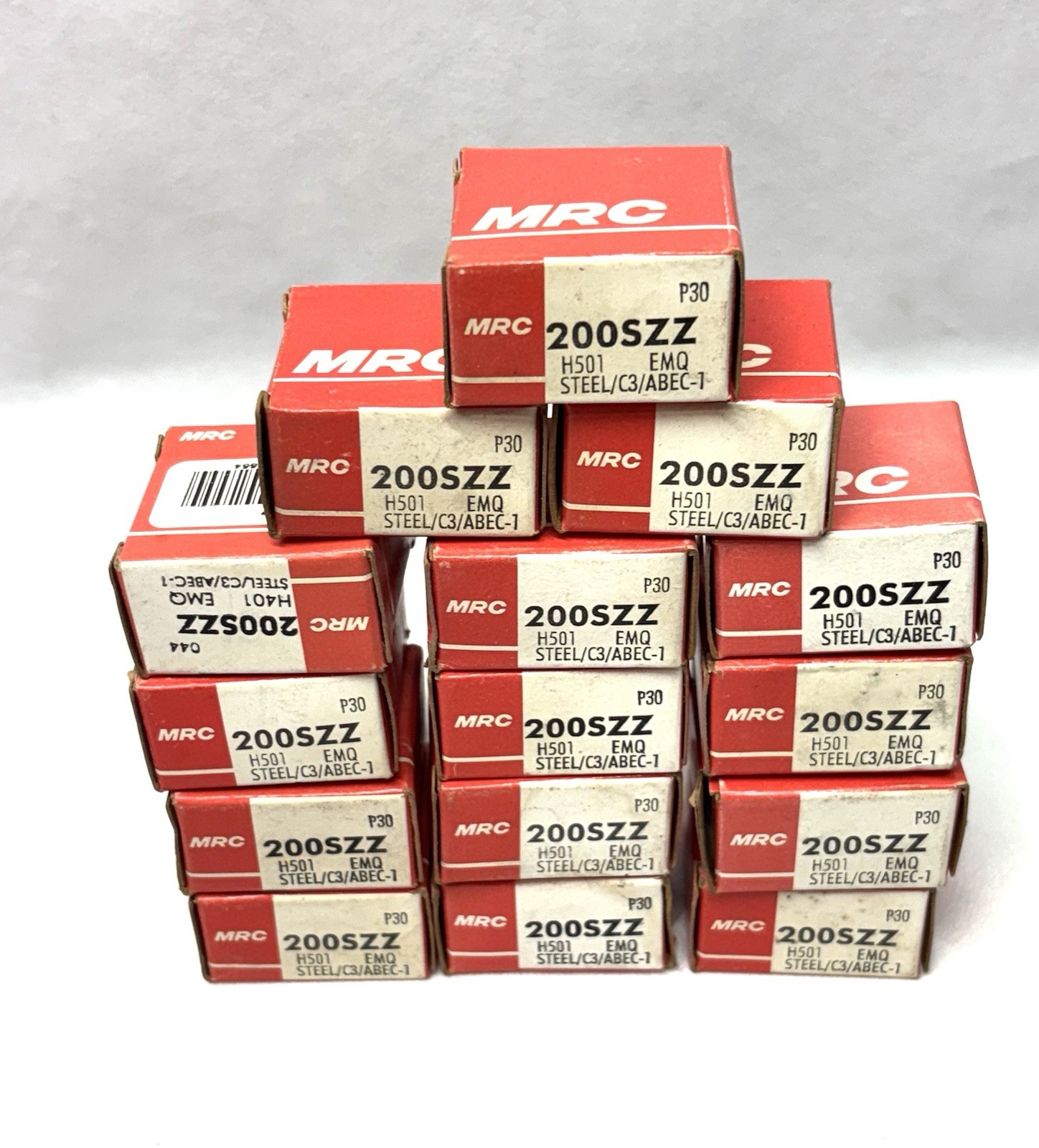 MRC 200SZZ Ball Bearings Double Sealed 10mm x 30mm x 9mm, Lot of 15