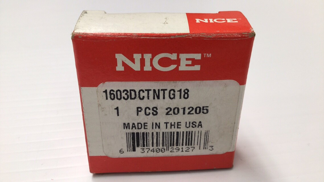 Nice 1603DCTNTG18 Ball Bearing Double Sealed 0.3125″ Bore 0.8750″ OD 0.3438″ W
