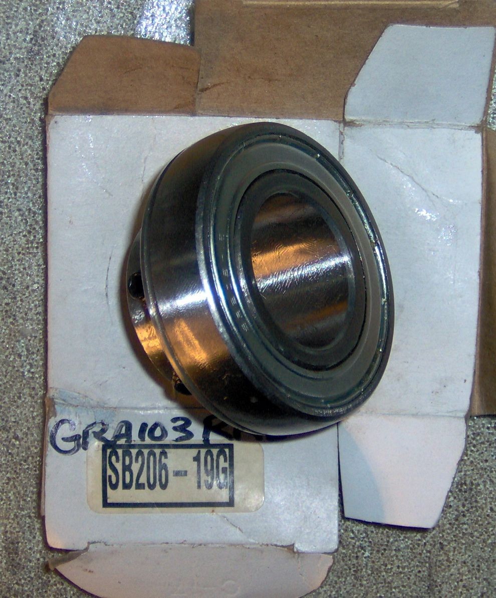SB206-19G Insert Bearing 1-3/16″ Bore w/2 Set Screws New