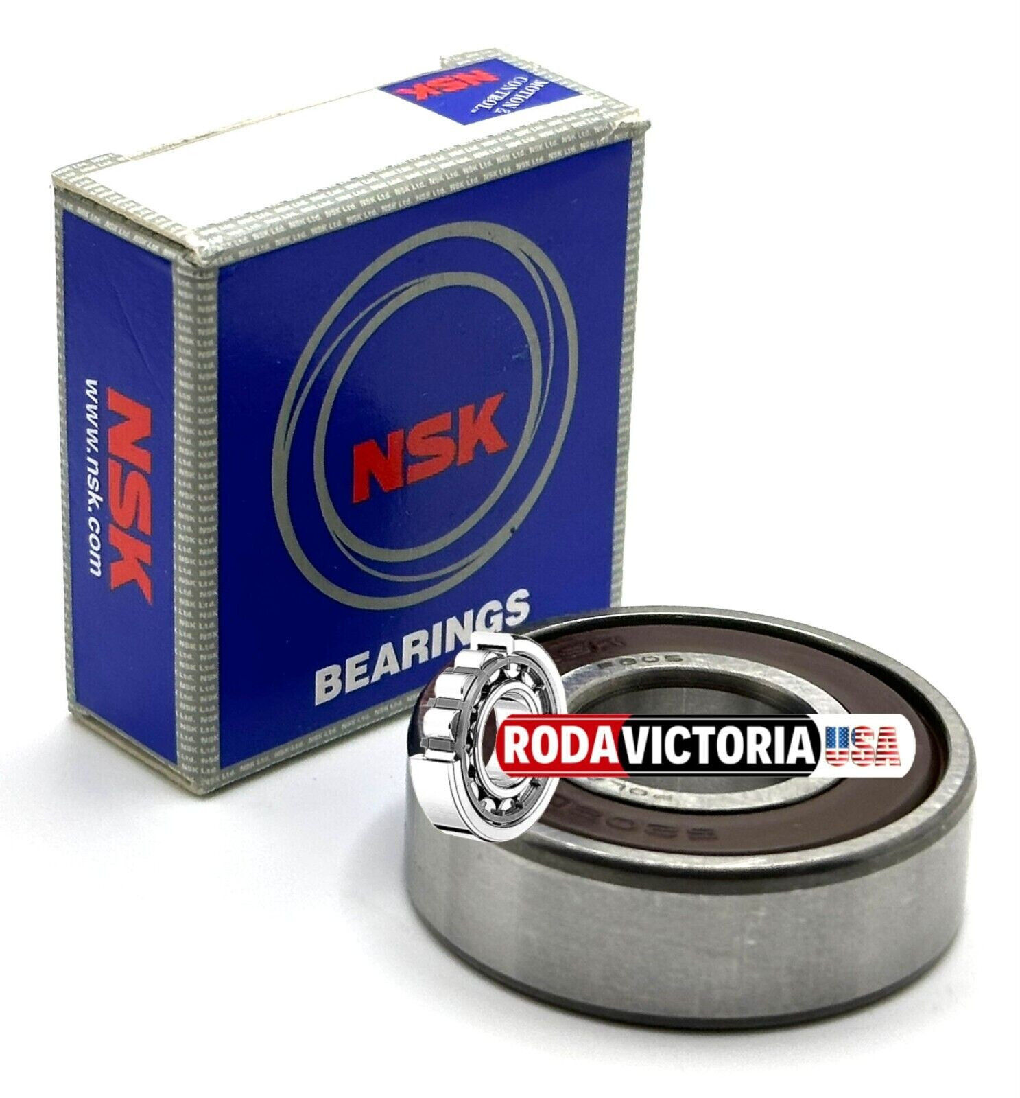 NSK 6202 DDU Deep Groove Ball Bearing, Rubber Sealed 15x35x11mm 6202 2RS
