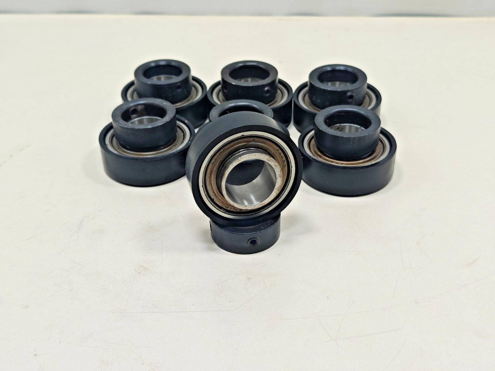 (7Pcs) RA100 + COL Fafnir Insert Ball Bearing Timken RA100 ID-1 inch LOT OF 7Pcs