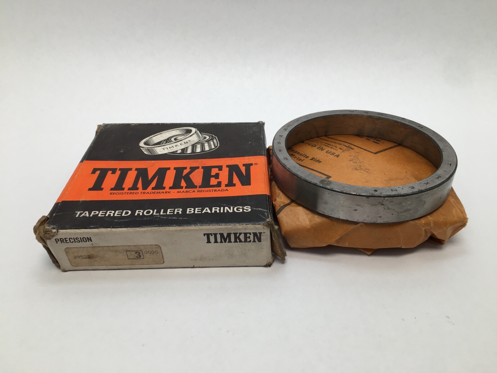Timken 29522-3 Taper Roller Bearing Cup/Race 4-1/4″ OD 3/4″ W 29522-3 USA 2 pcs