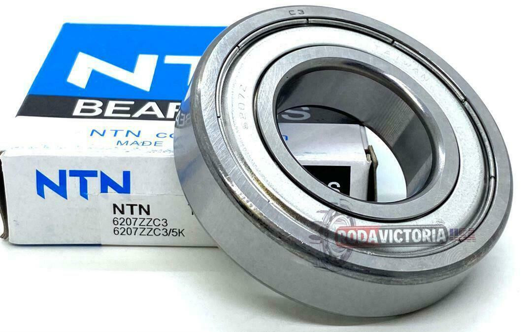 NTN 6207 ZZ C3 DEEP GROOVE BALL BEARING, METAL SHIELDED 35x72x17mm